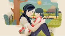 illustrazione mamma con figlia (freepik.com)