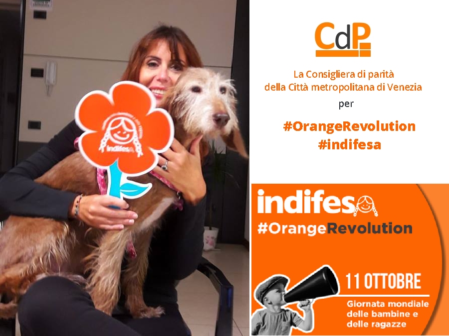 La Consigliera di parità metropolitana per #OrangeRevolution e #indifesa