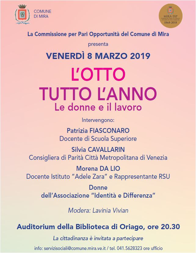 Volantino Mira 8 marzo L'Otto Tutto L'Anno