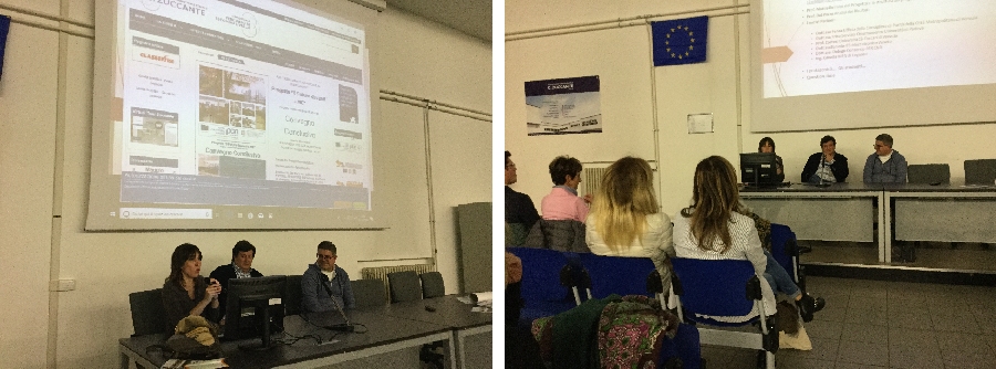 aula magna Itis Zuccante, momenti dell'evento conclusivo del progetto Il futuro davanti a me