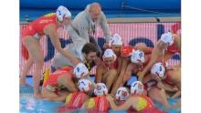 La squadra di pallanuoto femminile Plebiscito Padova