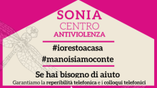 la comunicazione di servizio di Sonia centro antiviolenza (parziale